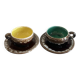 Tasses et soucoupes Vallauris