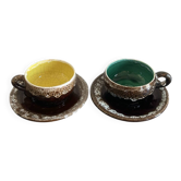 Cups and saucers Vallauris