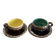 Tasses et soucoupes Vallauris