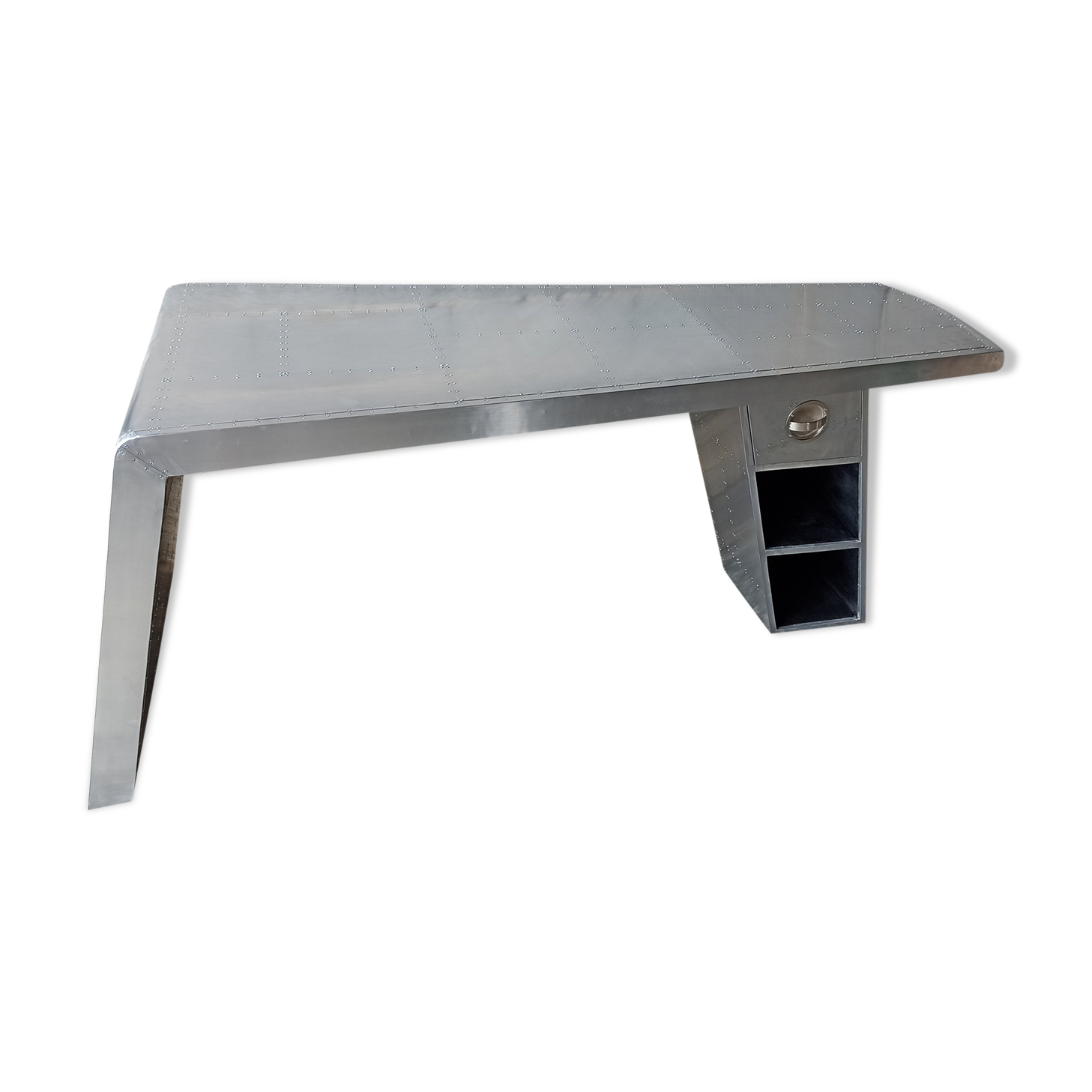 Aviator-style desk - 1 drawer