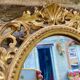 Mirror in carved wood gilded with leaf, Louis XV period, 18th century