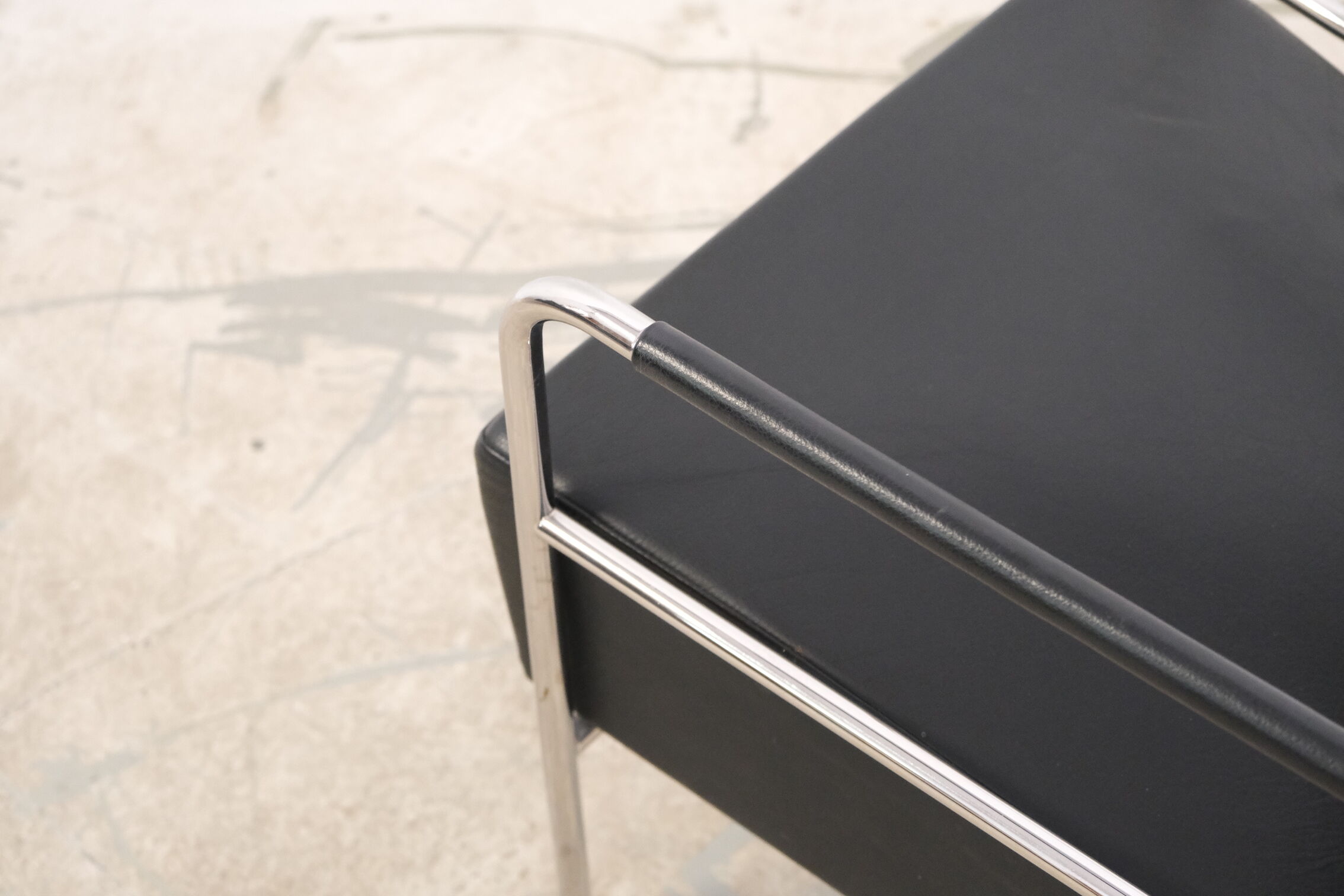 Leather sofa & armchair by Gunilla Allard 1990's