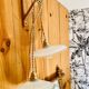Pair of lace-edged opaline portable lamps with cord wire