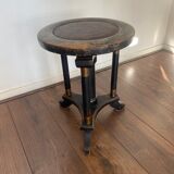 Art deco regency piano stool in oak 1920s