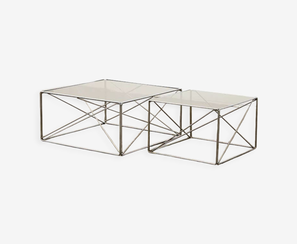Set of isocele coffee tables france Max Sauze ca. 1970