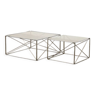 Set of isocele coffee tables france Max Sauze ca. 1970