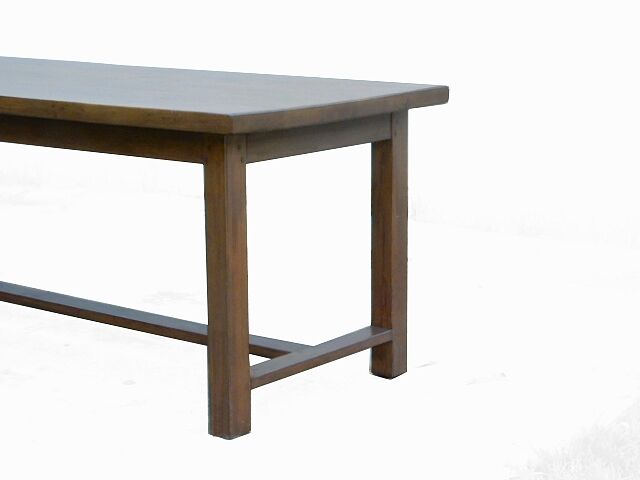 Vintage farm table 1980 solid oak wood