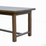 Vintage farm table 1980 solid oak wood
