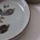 6 assiettes creuses vintage à décor de fleur en grès Arnon