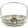 Art Deco fruit basket, silver-plated brass, glass, Kaiser, Germany, 1930s