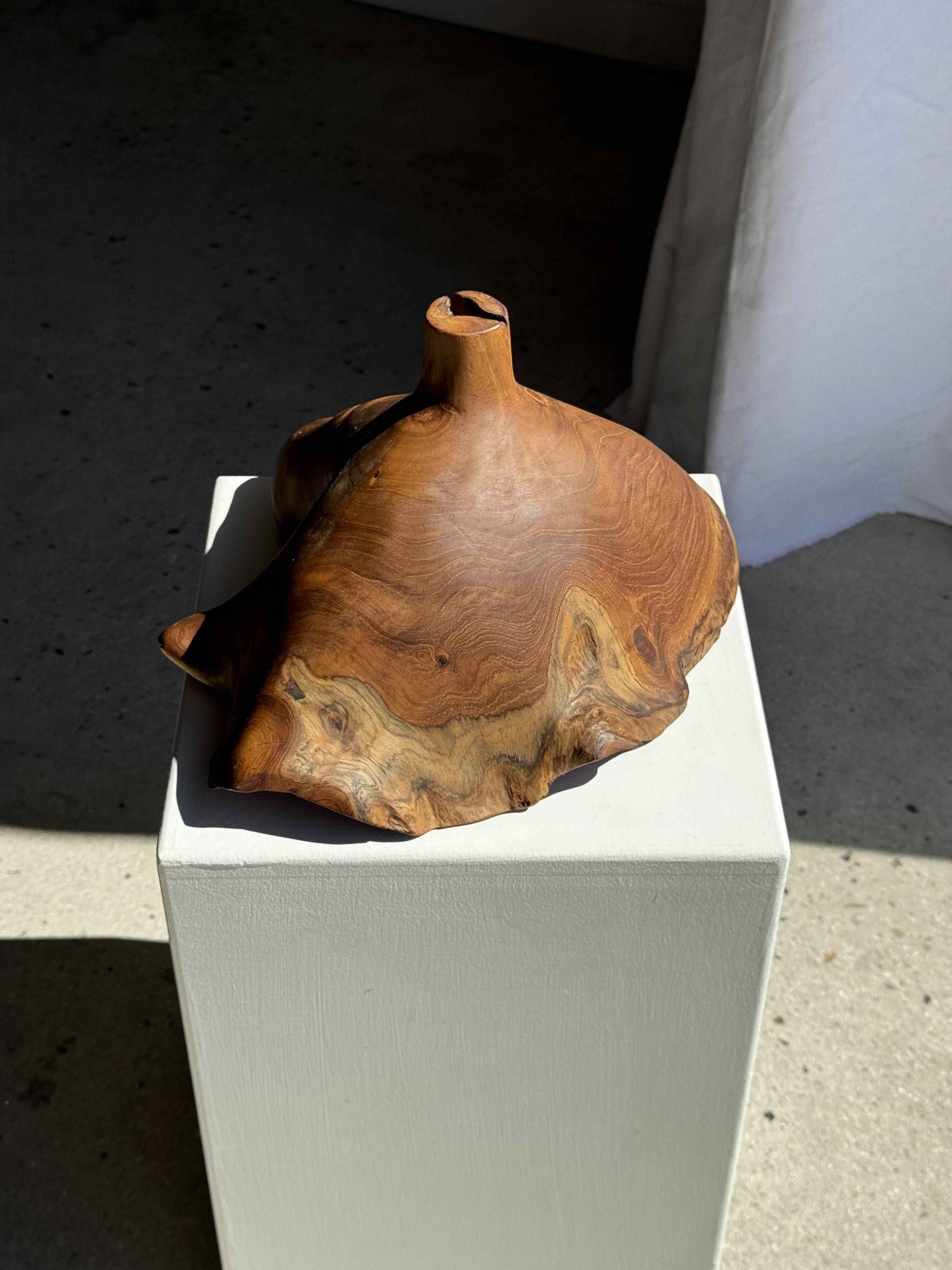 Small suspension in organic teak hat D30 H20