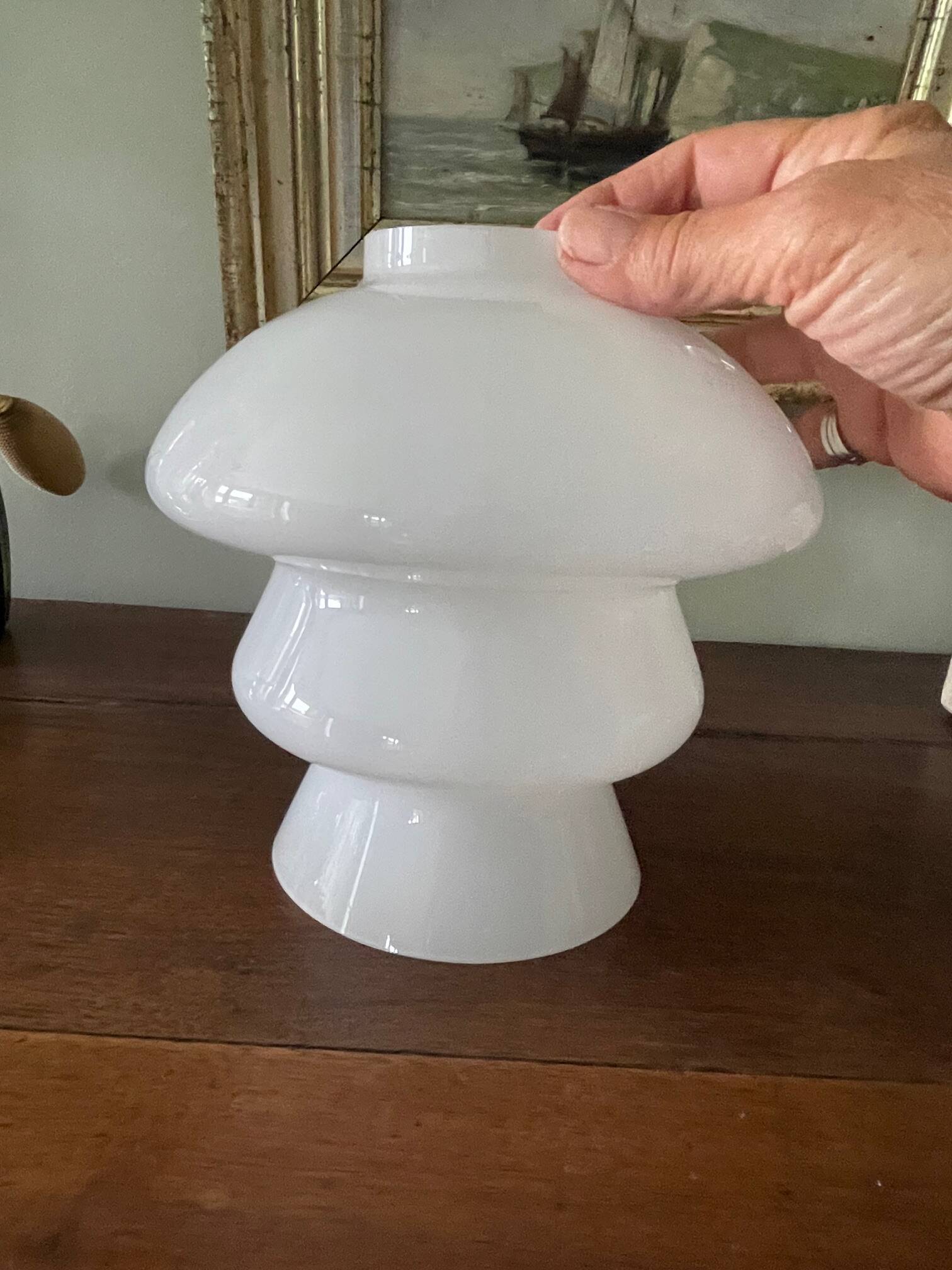 pair of opaline globes, Art Deco