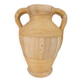 Mid-Century Terracotta Amphora Jar Vase with Handles, 1950s