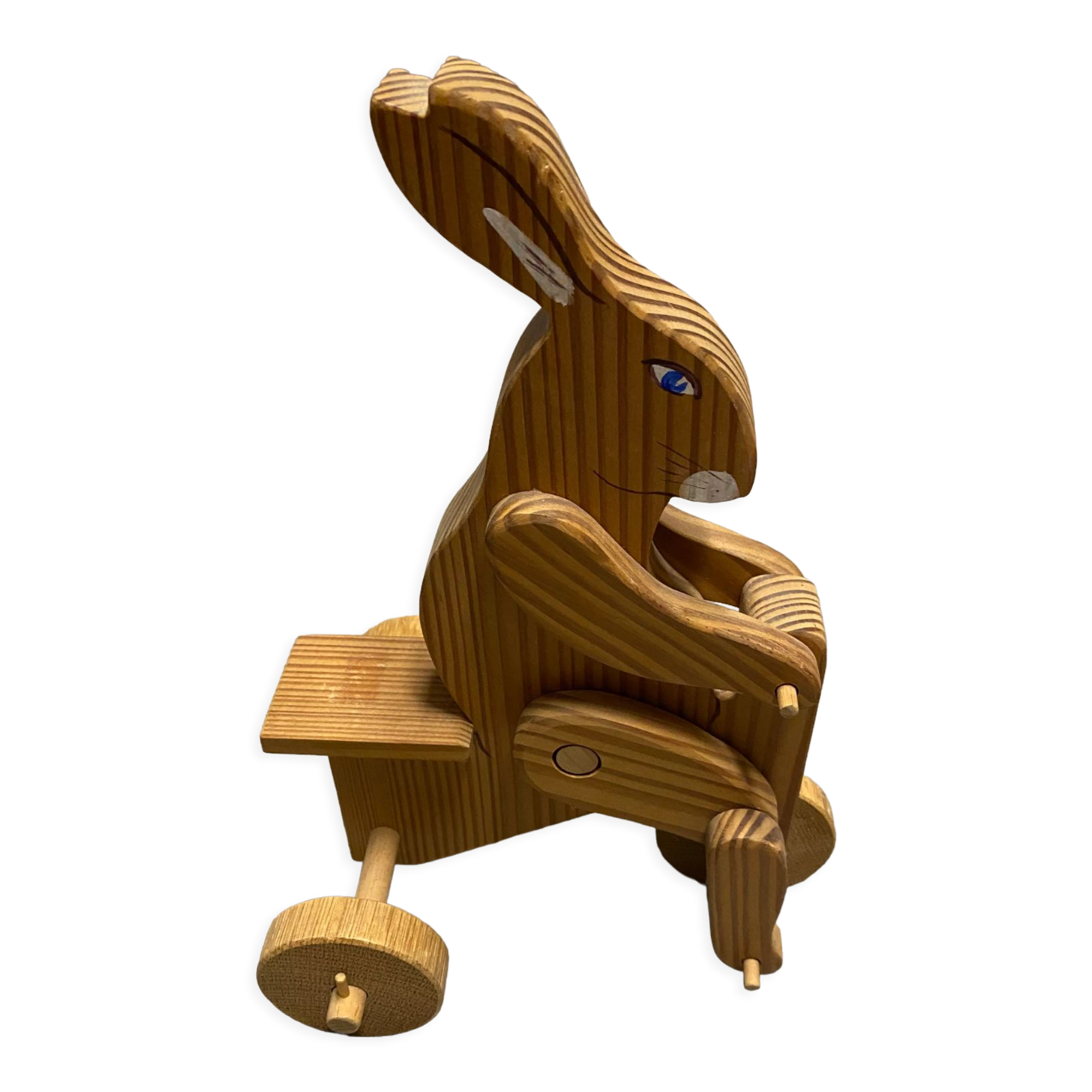 Vintage rabbit wooden toy