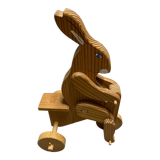 Vintage rabbit wooden toy