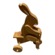 Vintage rabbit wooden toy