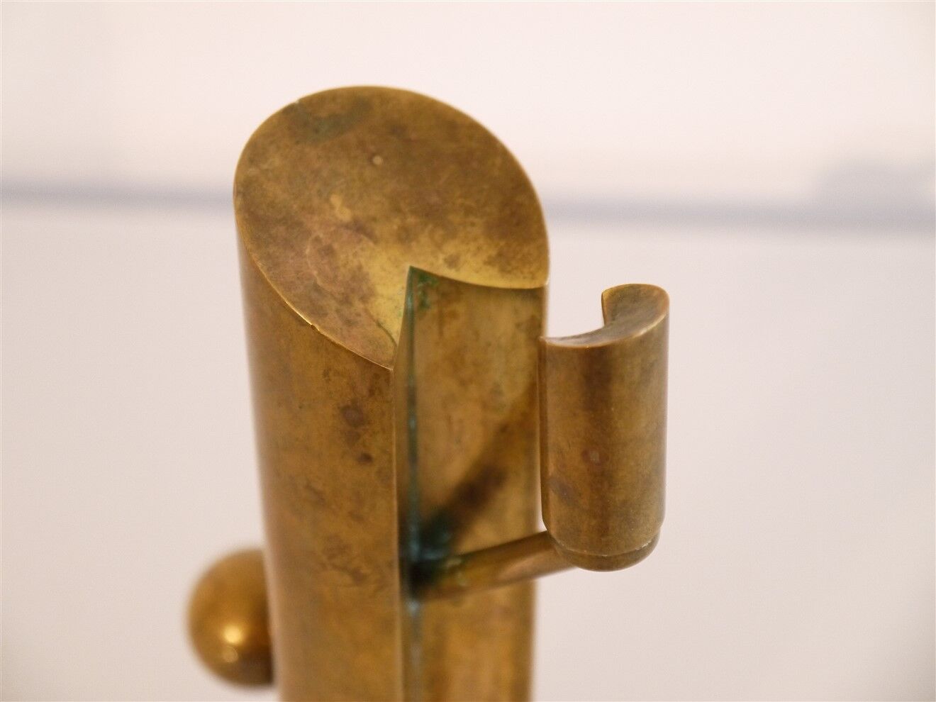 Brass candle holder by Pierre Forsell for Skultuna 1960