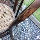 Bistro chair in curved wood and cannage / vintage years 30-40