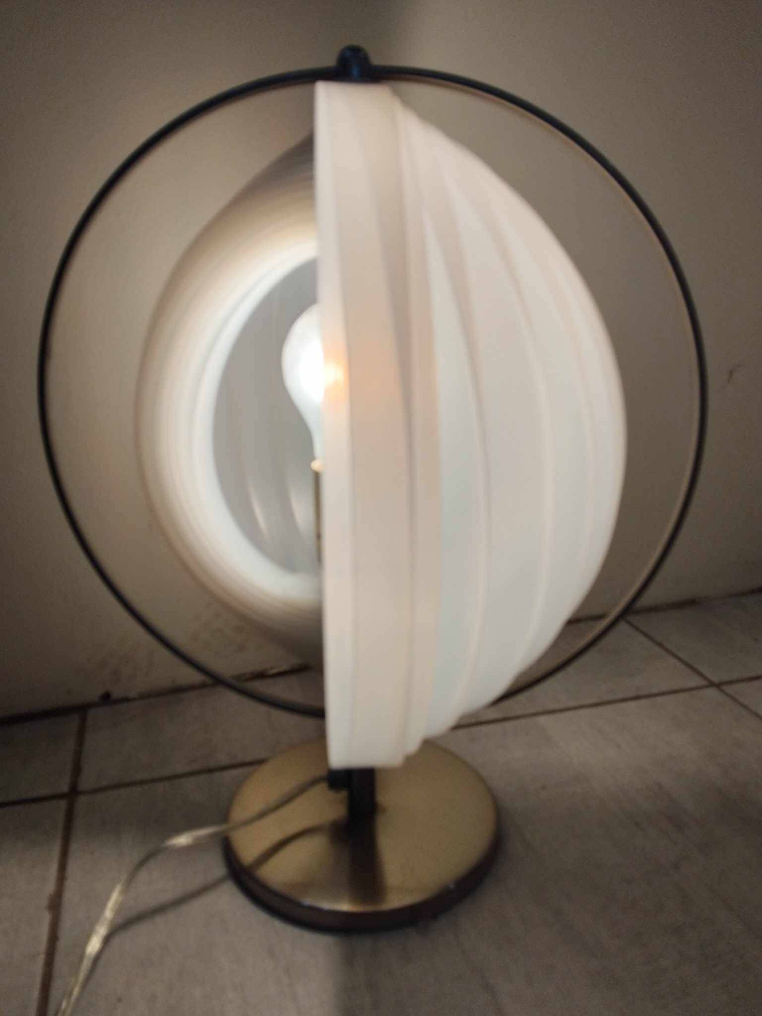 Pair of moon 70's lamps by verner panton, casa publisher