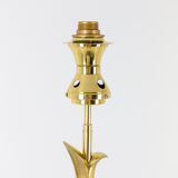 Tripod floor lamp in gilded bronze