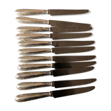 Lot of silver metal knives