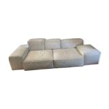 Cadence sofa white leather Rochebobois