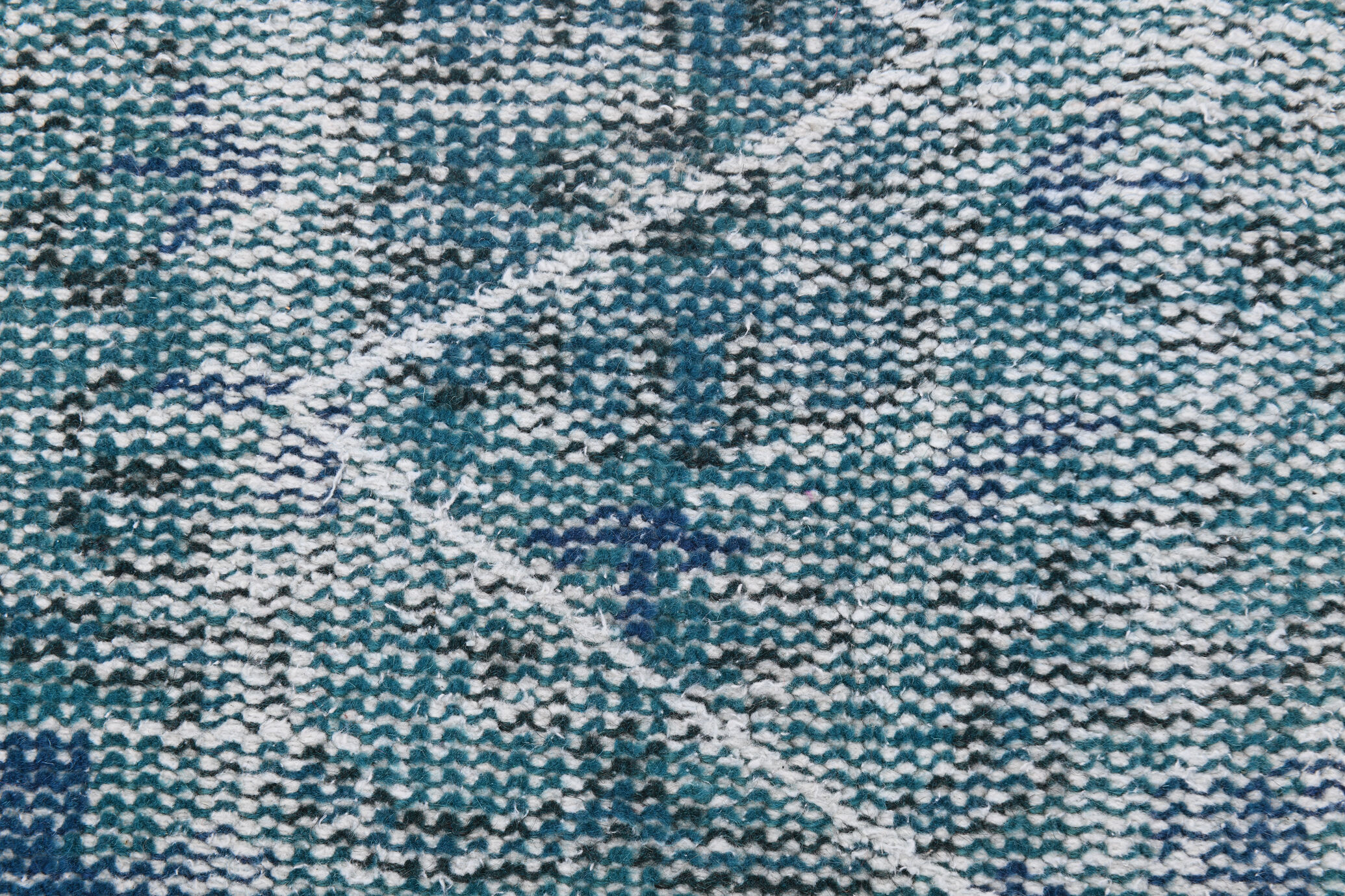 Faded blue carpet rug 301x185cm