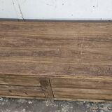 Old low sideboard in Burmese teak