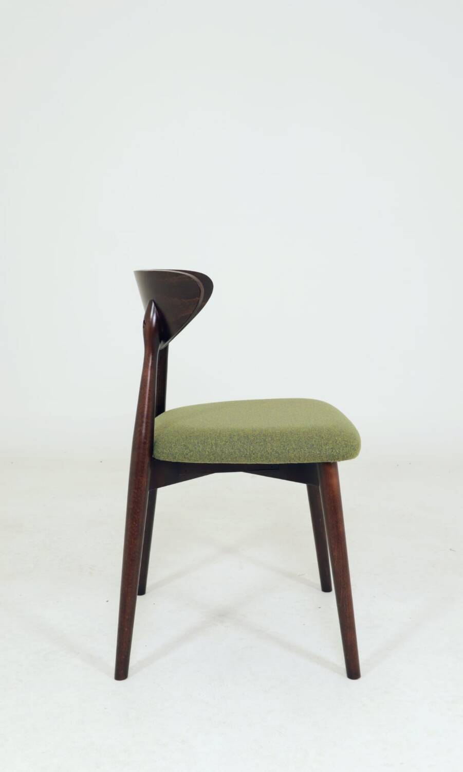 Eucalyptus green boucle dining chairs