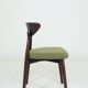 Eucalyptus green boucle dining chairs