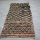 Tapis berbère boucharouite vintage 190x90 cm