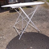 Folding iron garden table