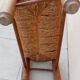 Banc vintage bois et paille esprit perriand année 50