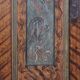 Rustic Farmhouse Folk Art Painted Bridal Wardrobe