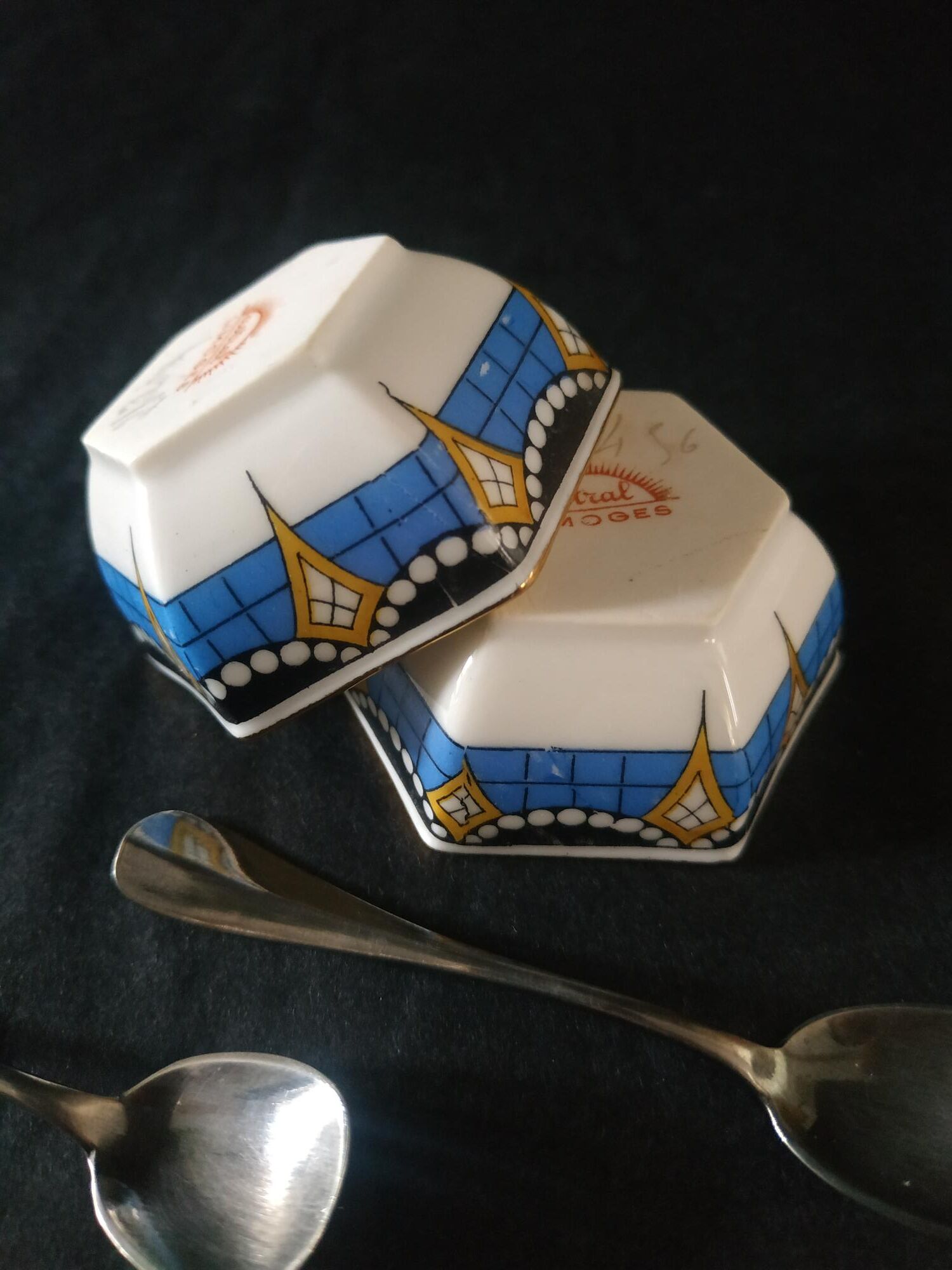 Salerons art deco Astral Limoges