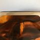 XXL neo-classical tortoiseshell lucite tray 1970