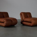 Pagru lounge chairs by Claudio Vagnoni for 1p - Italy 1970s