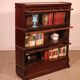 Globe Wernicke Library in mahogany, consisting of 3 pieces.