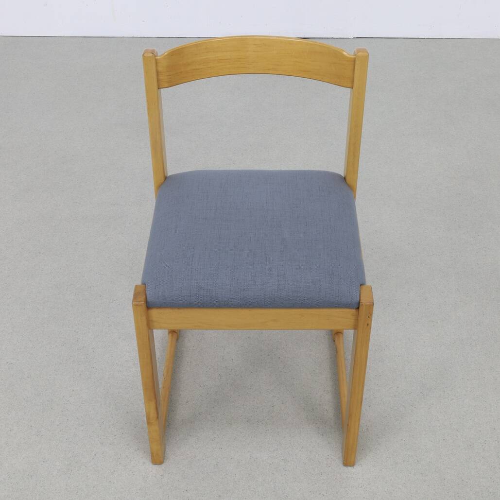 3x Dining Chair by Ibisco Reupholstered, 1970s