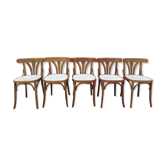 5 vintage bistro chairs