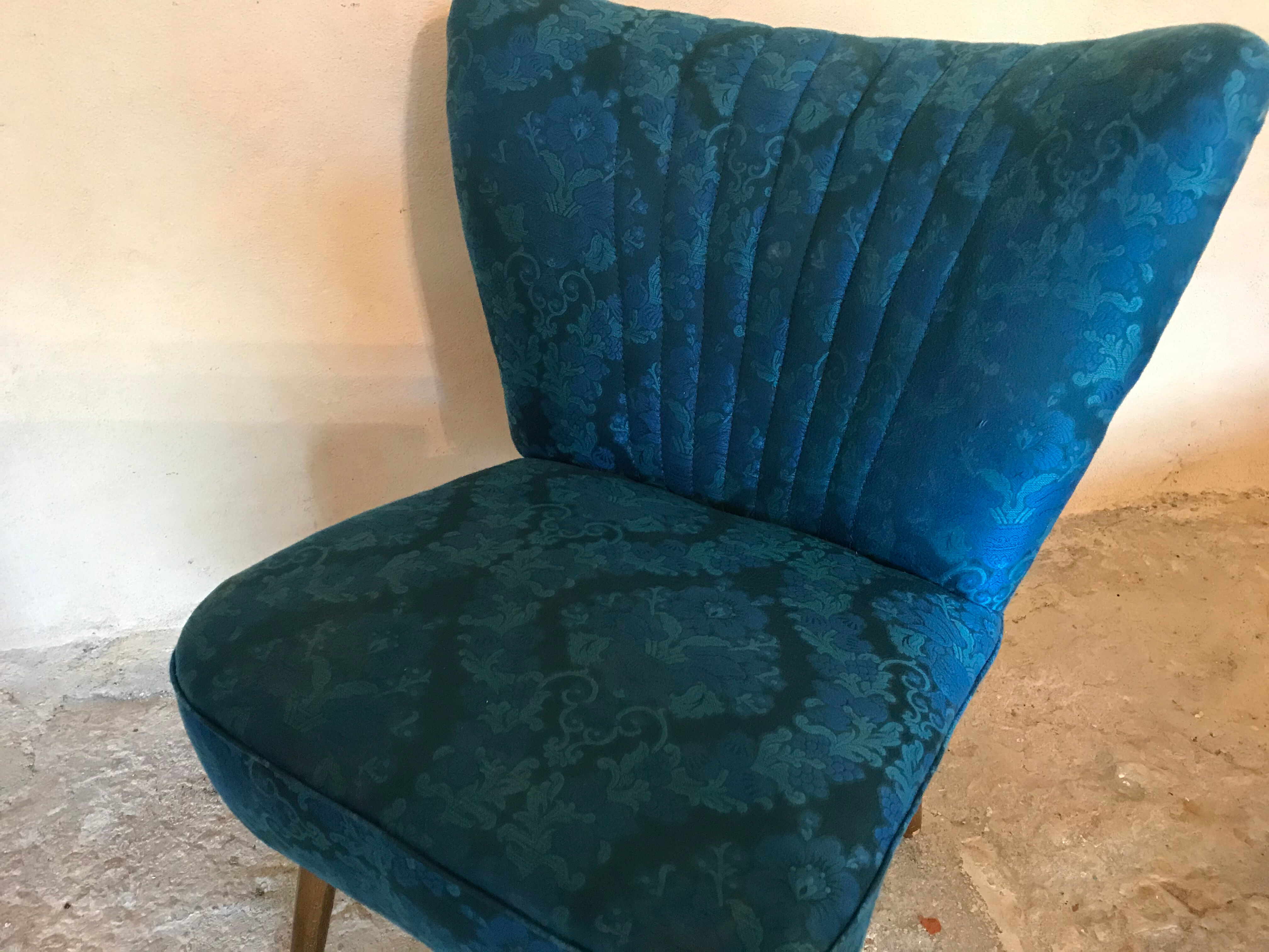 Vintage cocktail chair feet compass 1960's