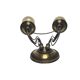 Art Nouveau two-armed wall lamp, Poland, 1970s
