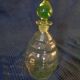 Carafe à liqueur en verre jaune
