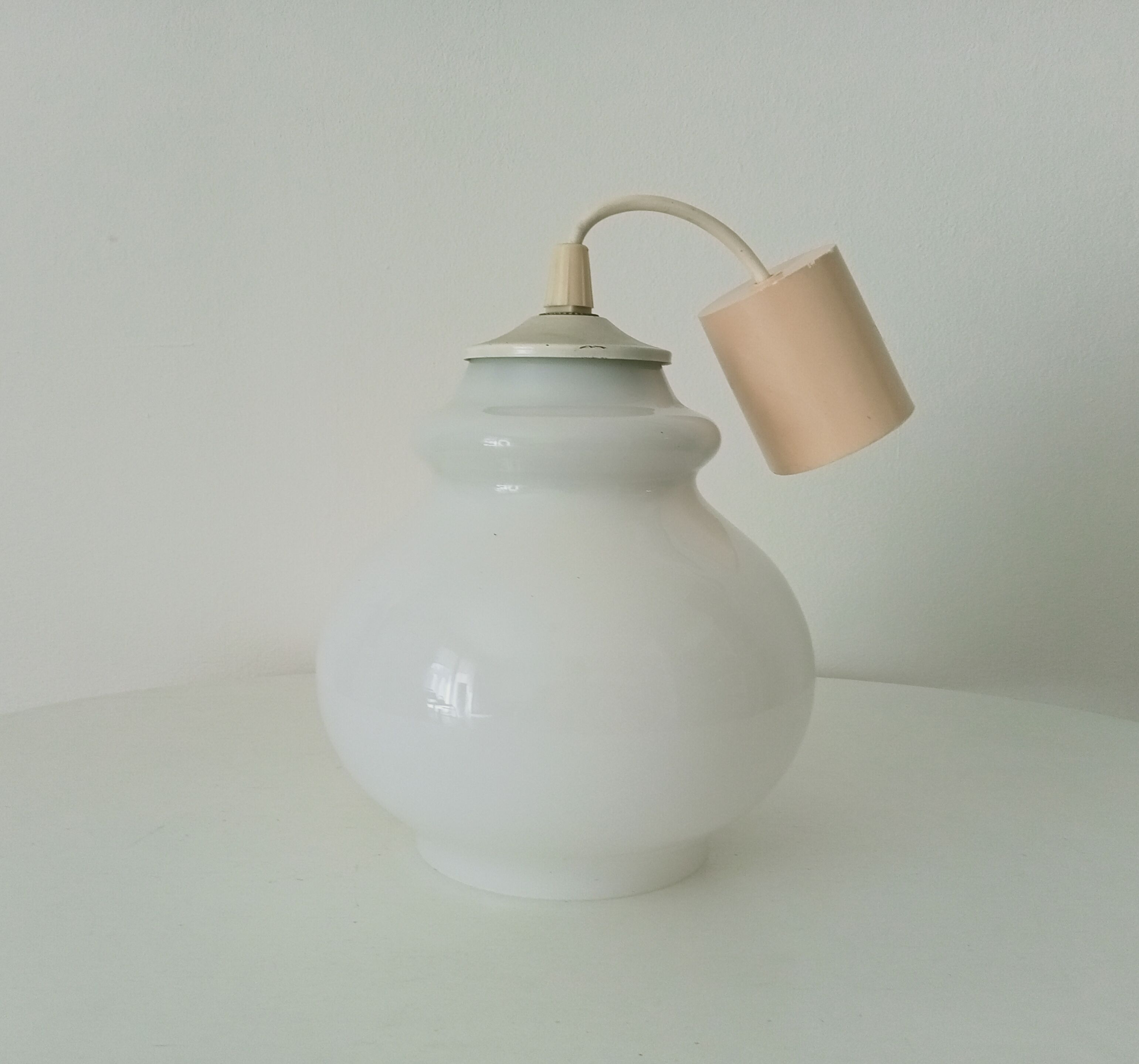 Vintage opaline pendant lamp