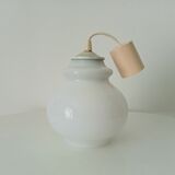 Vintage opaline pendant lamp
