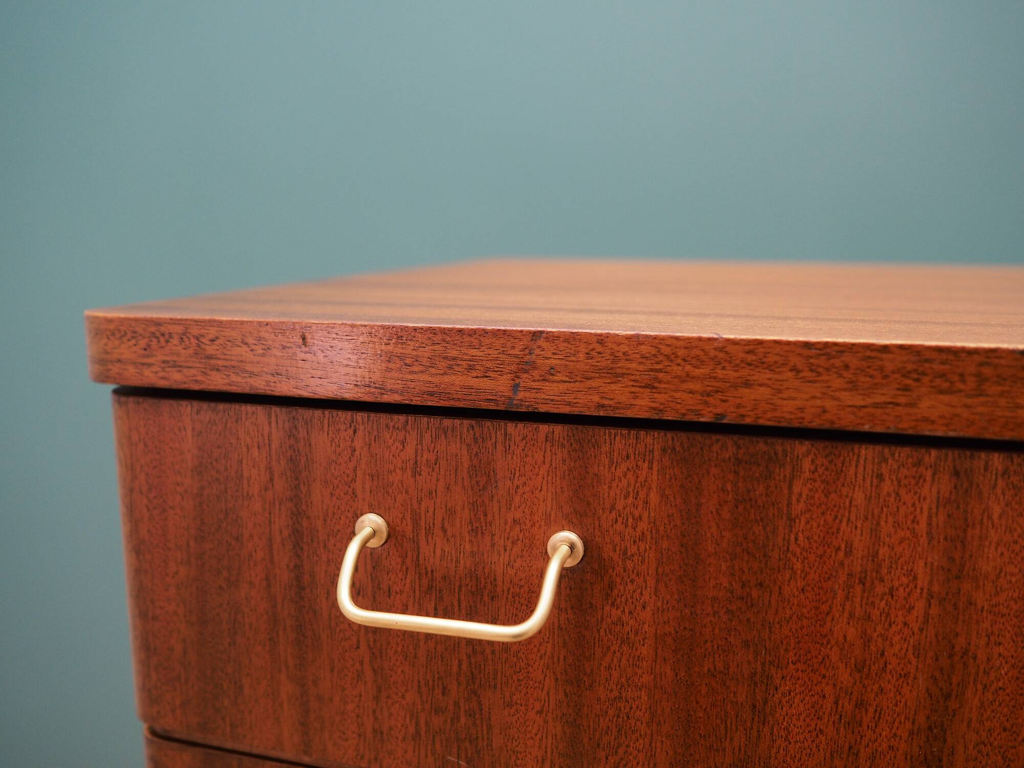 Mahogany chest of drawers, Scandinavian design, 1970s, production: Denmark