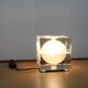 1960s Cubosfera table lamp by Alessandro Mendini for Fidenza Vetraria