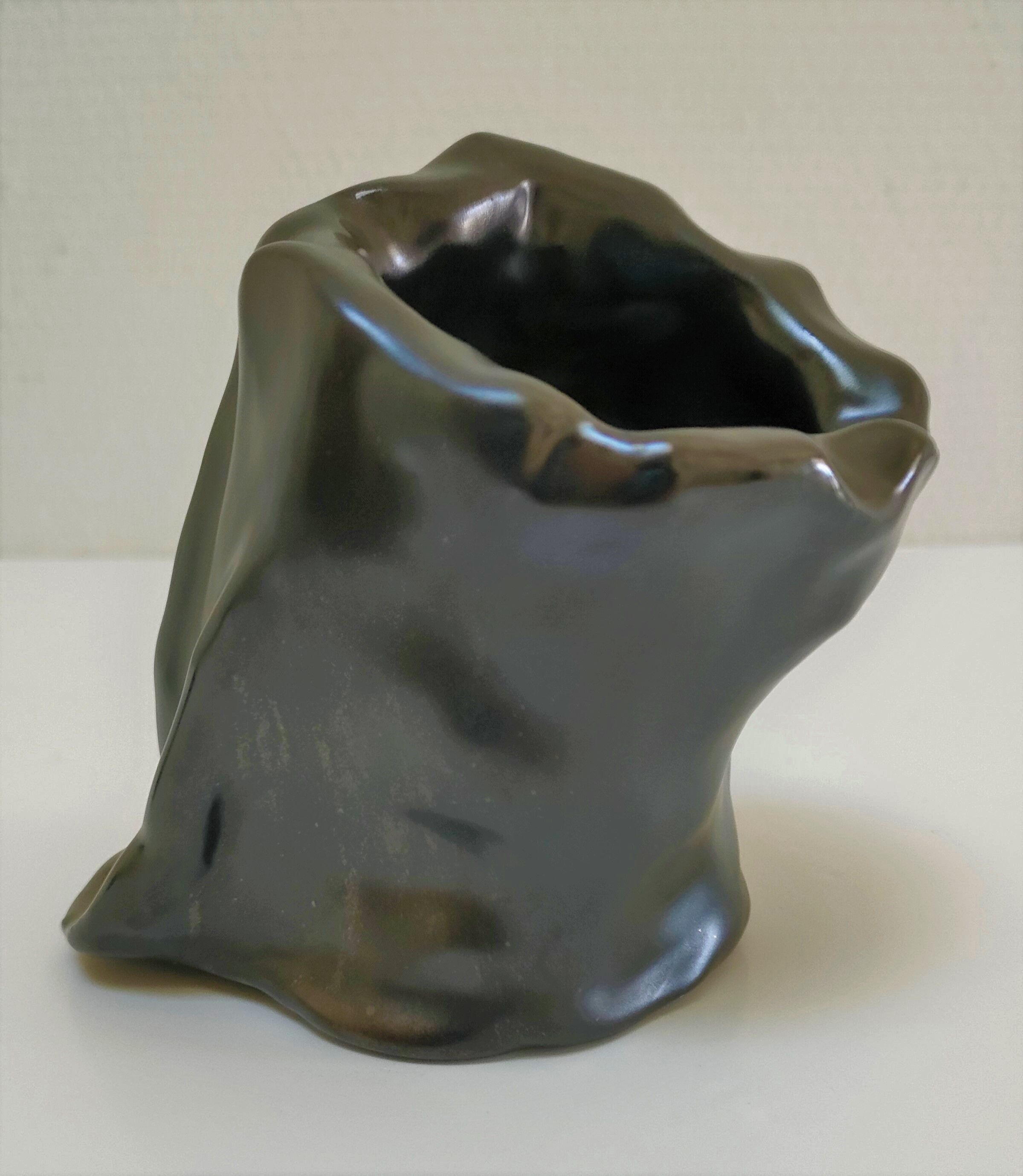 Anthropomorphic ceramic ashtray with woman's figure design 60s