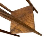 Vintage high side table in wood / plant table / shelf