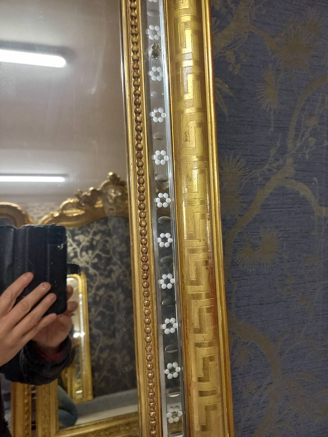 Louis Philippe period mirror 146 x 80